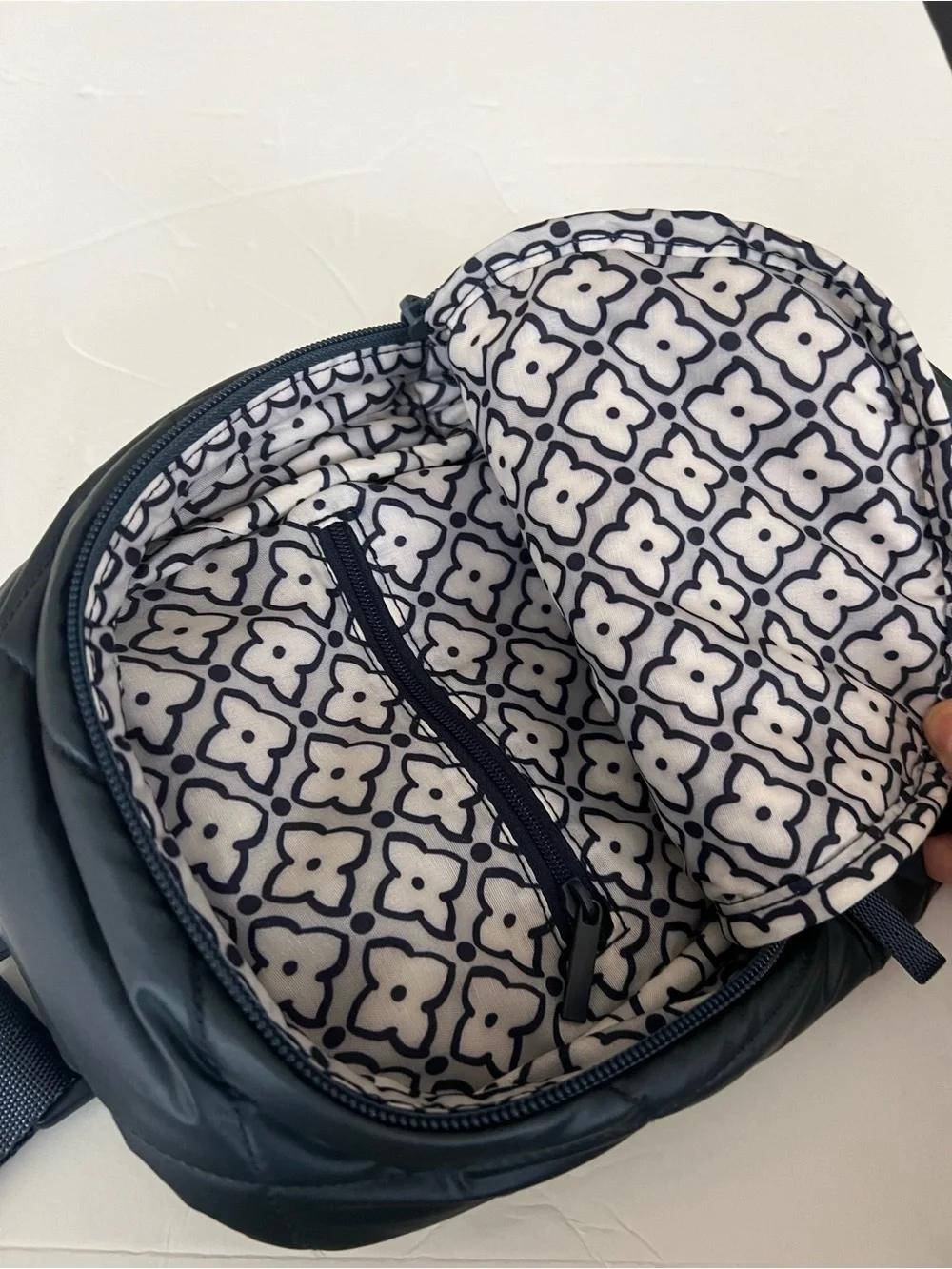 Vera Bradley Sling Backpack Nylon Navy